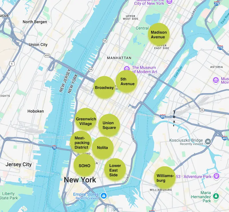 The Five Boroughs of New York City
